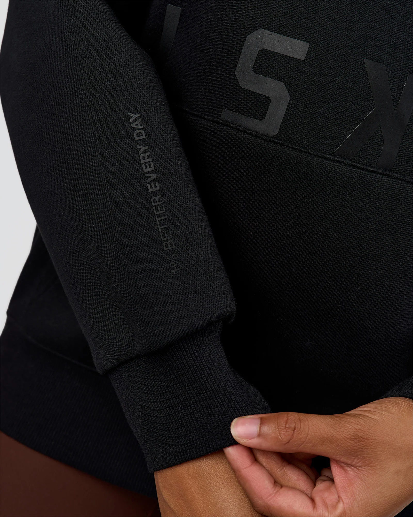 Shadow Mode Oversized Hoodie - Black