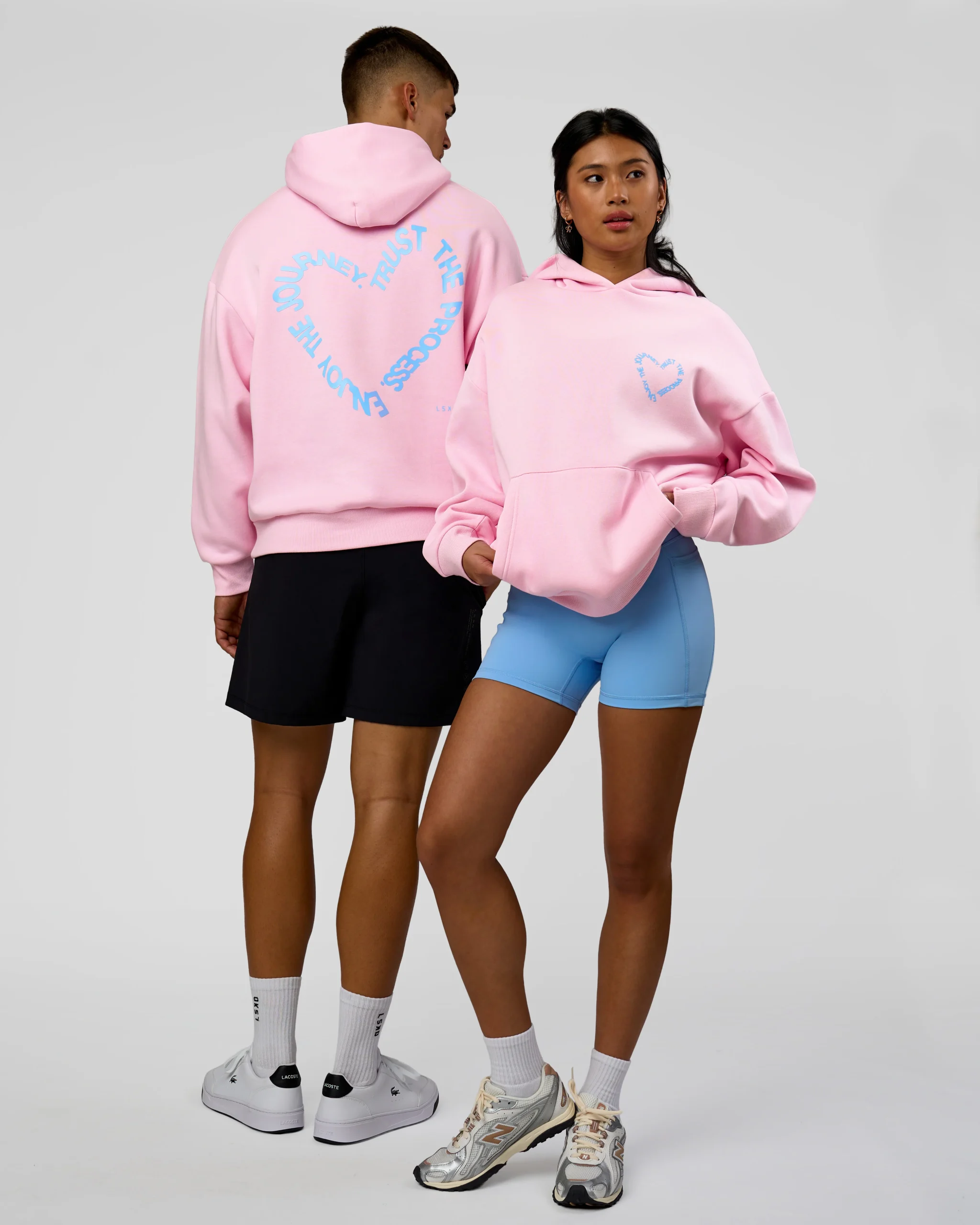Unisex Love The Process Oversize Hoodie - Marshmallow-Open Air