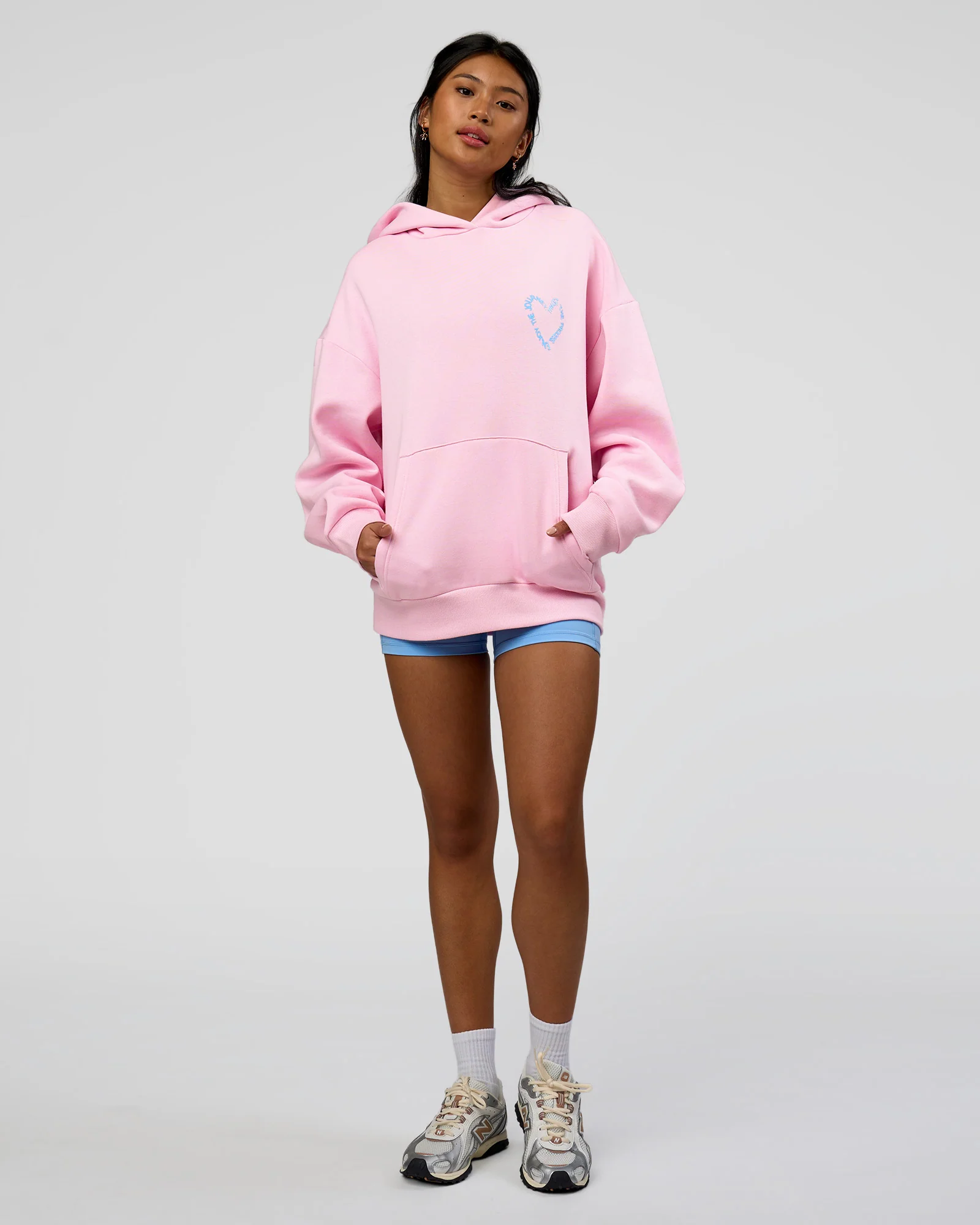 Unisex Love The Process Oversize Hoodie - Marshmallow-Open Air