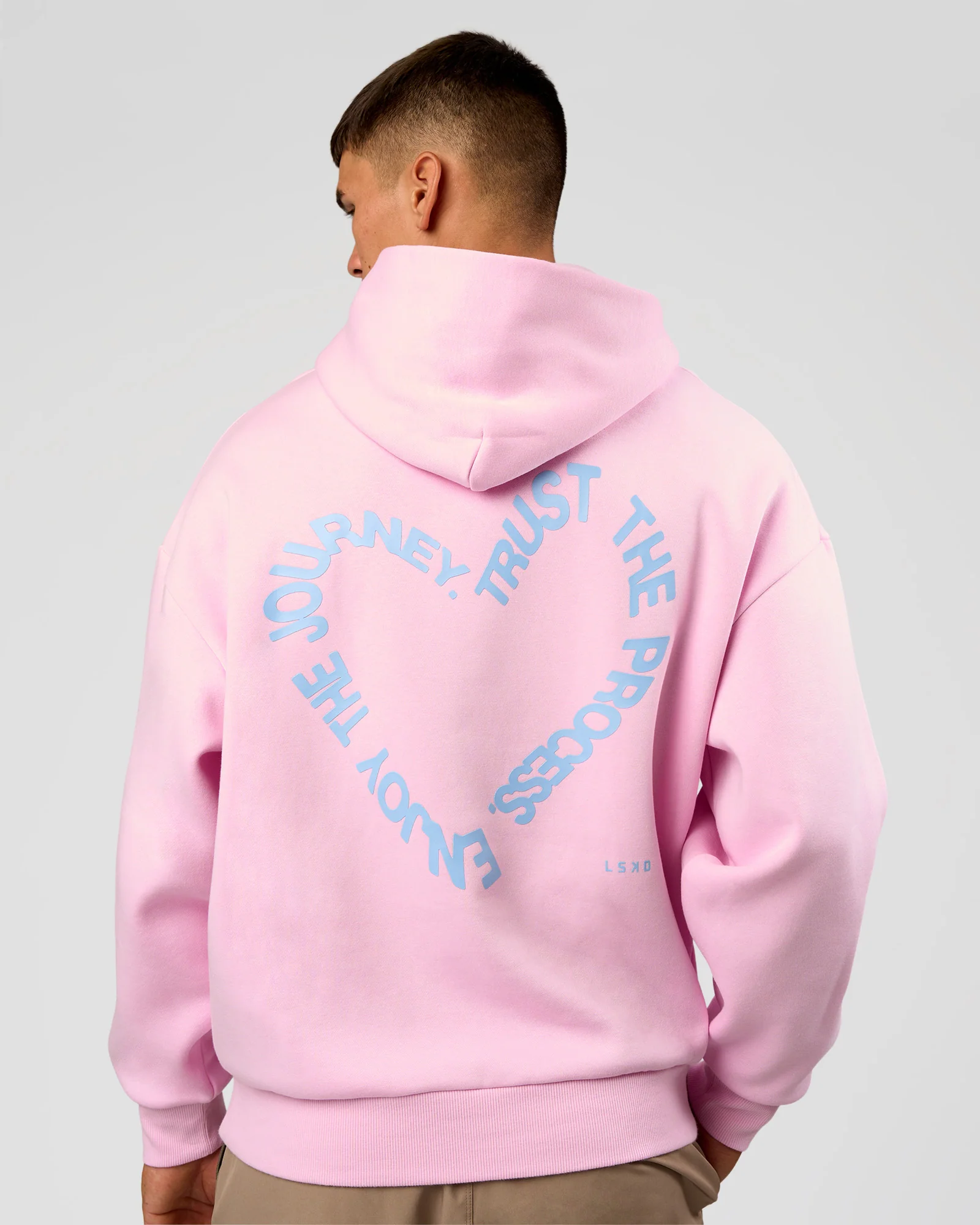 Unisex Love The Process Oversize Hoodie - Marshmallow-Open Air