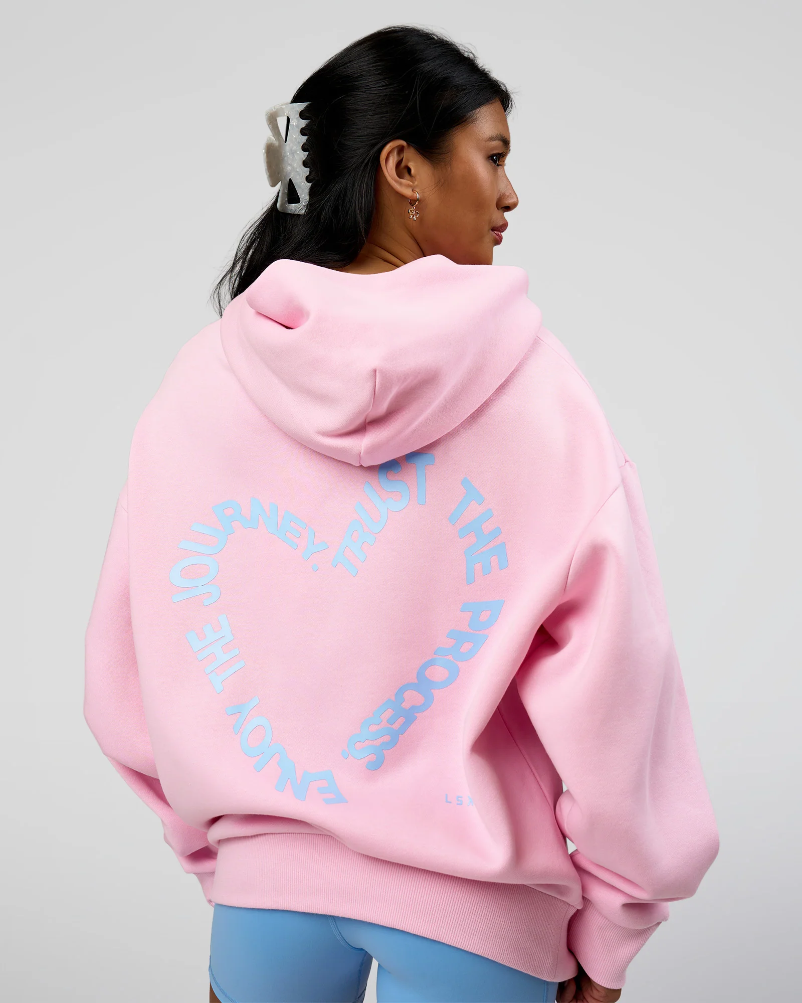 Unisex Love The Process Oversize Hoodie - Marshmallow-Open Air