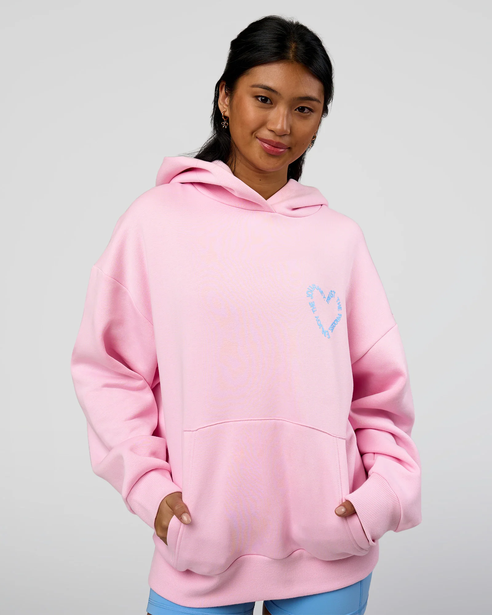 Unisex Love The Process Oversize Hoodie - Marshmallow-Open Air