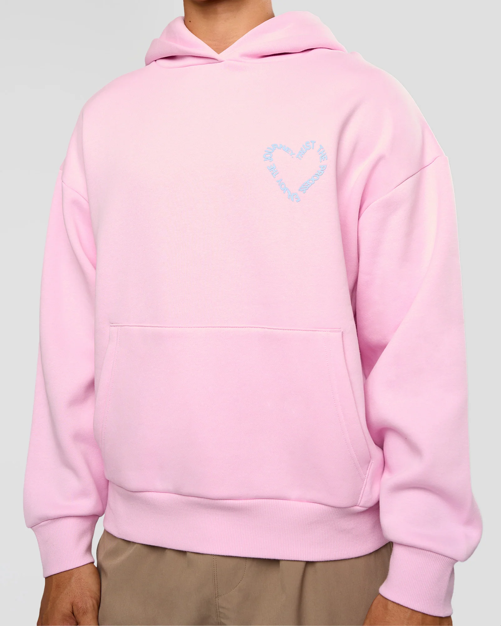 Unisex Love The Process Oversize Hoodie - Marshmallow-Open Air