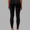 Rep Ultra High-Rise Full Length Legging Pockets - Black-Ultra Orange