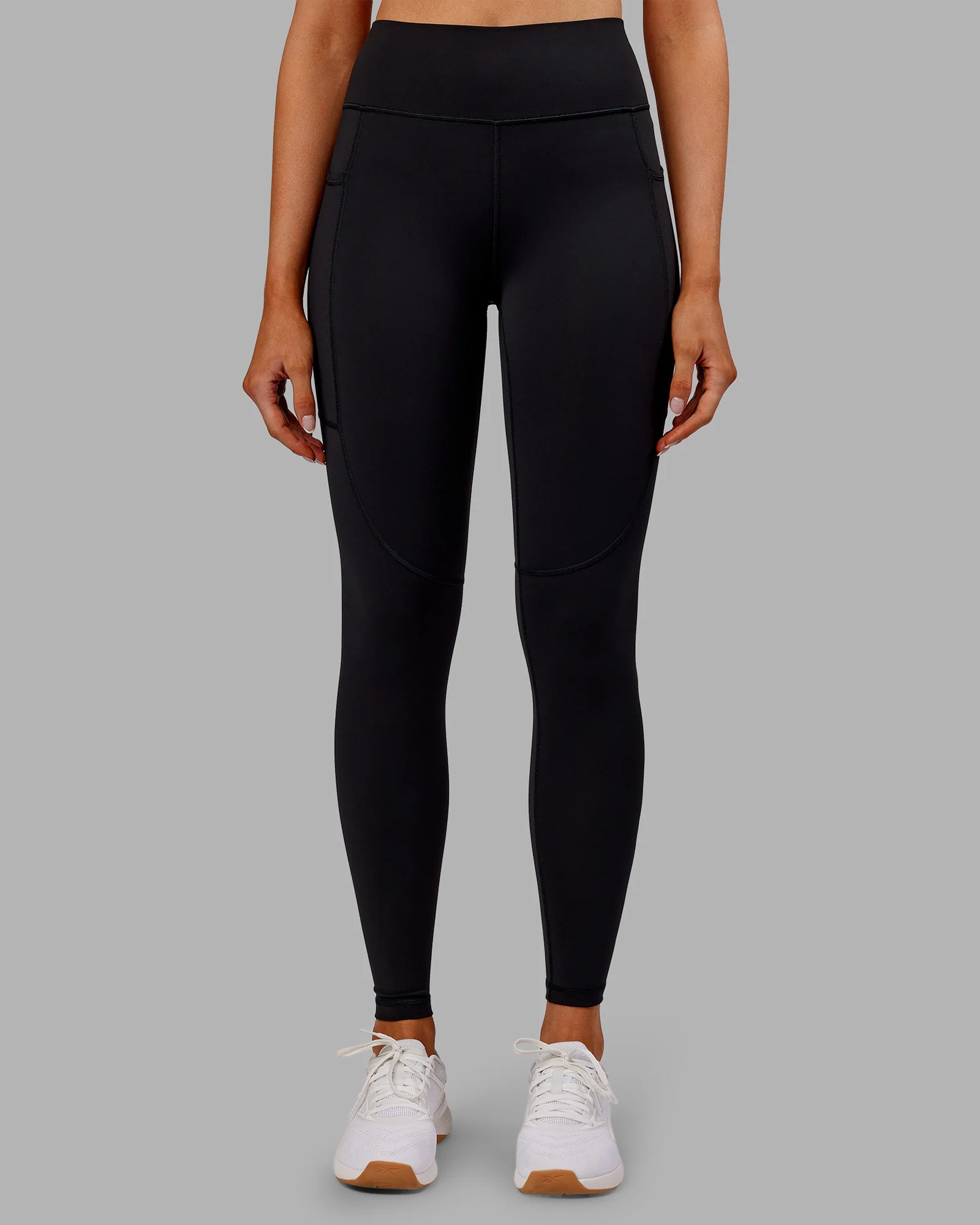 Rep Ultra High-Rise Full Length Legging Pockets - Black-Ultra Orange