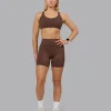 Push The Limit Sports Bra - Chocolate Martini