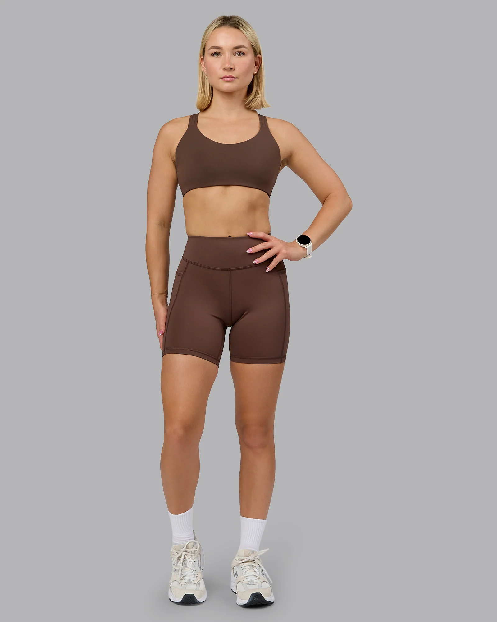 Push The Limit Sports Bra - Chocolate Martini