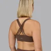 Push The Limit Sports Bra - Chocolate Martini