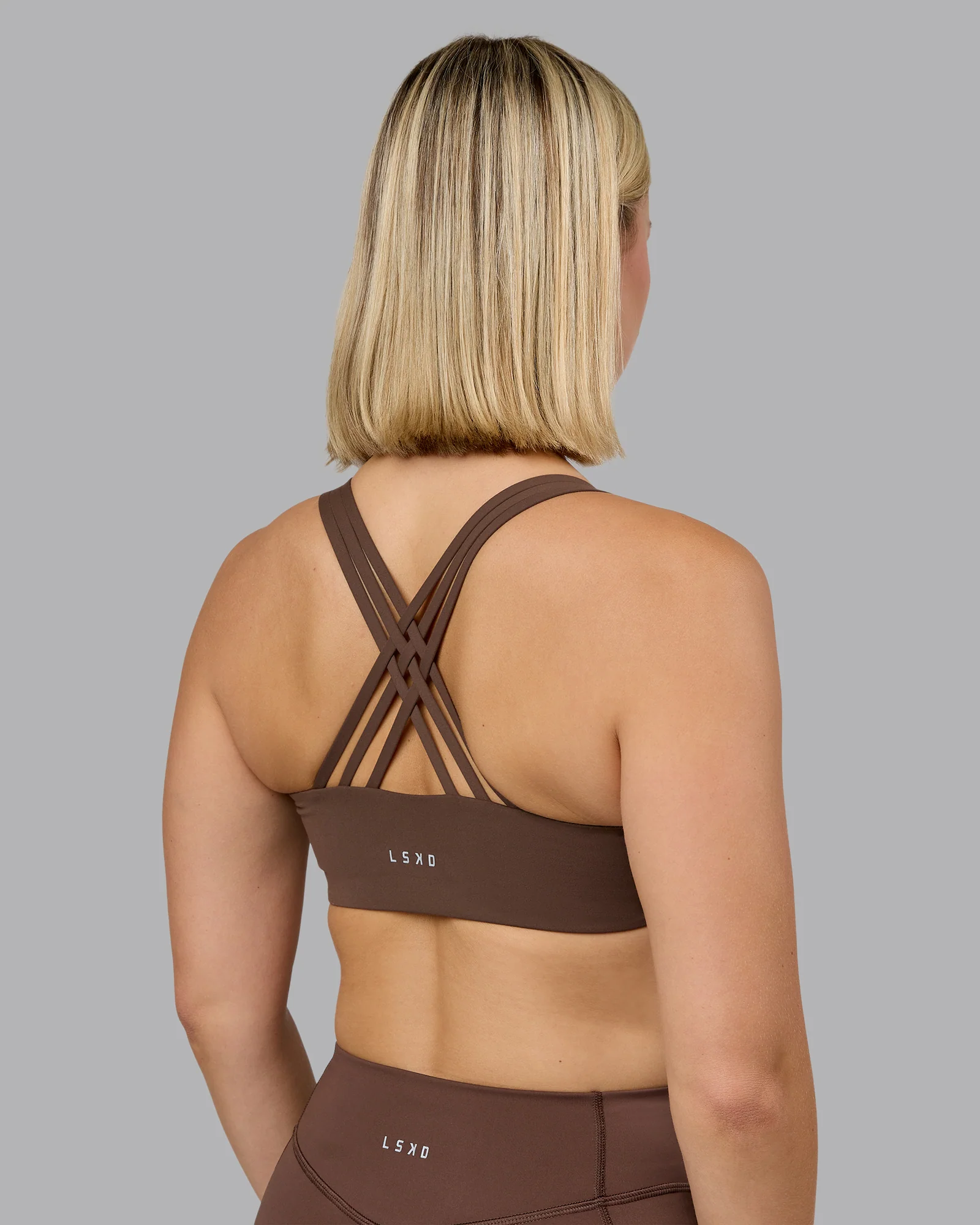 Push The Limit Sports Bra - Chocolate Martini
