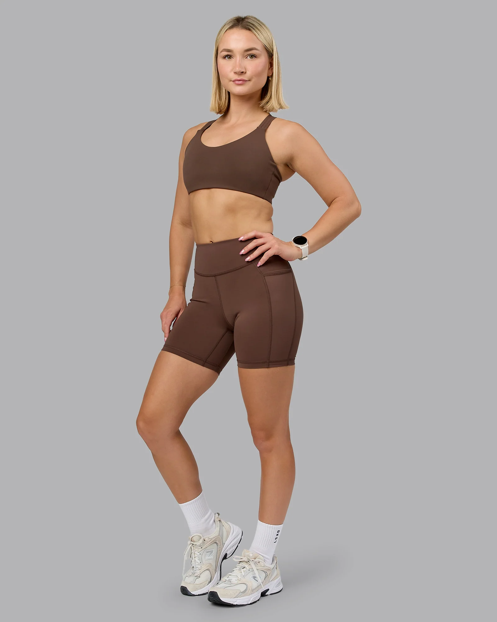 Push The Limit Sports Bra - Chocolate Martini