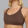 Push The Limit Sports Bra - Chocolate Martini