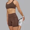 Push The Limit Sports Bra - Chocolate Martini