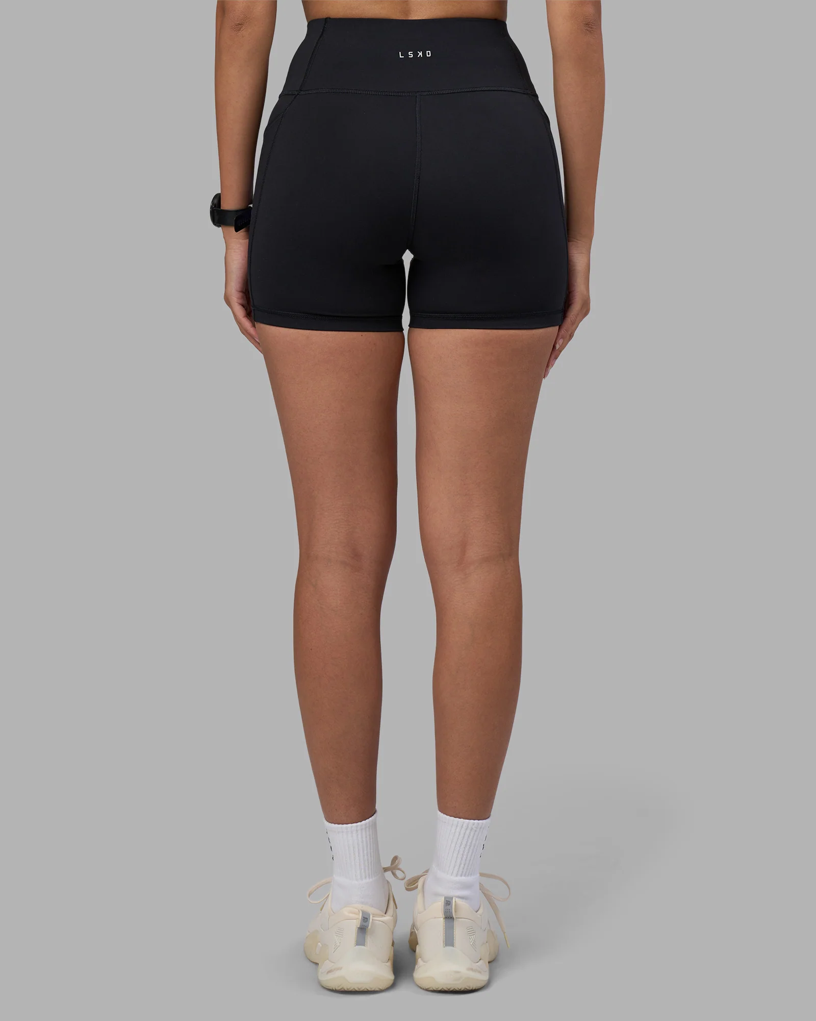 Rep Ultra High-Rise 4" Short Pockets - Black-Power Cobalt