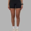 Rep Ultra High-Rise 4" Short Pockets - Black-Power Cobalt