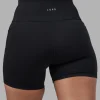 Rep Ultra High-Rise 4" Short Pockets - Black-Power Cobalt