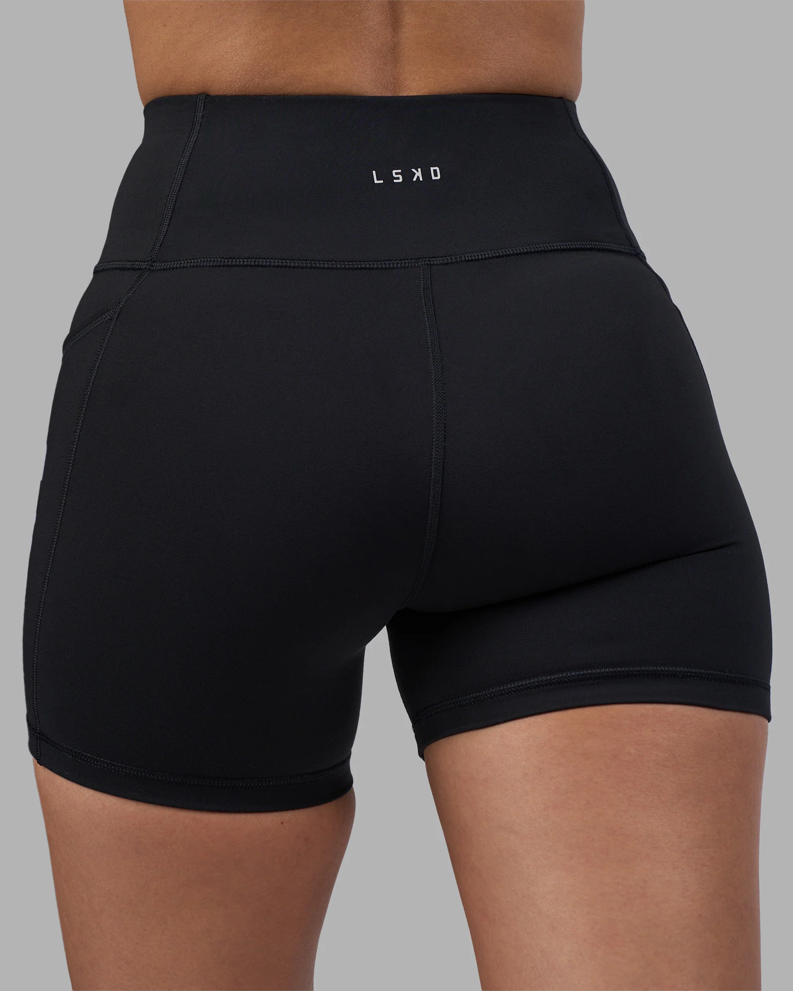 Rep Ultra High-Rise 4" Short Pockets - Black-Power Cobalt