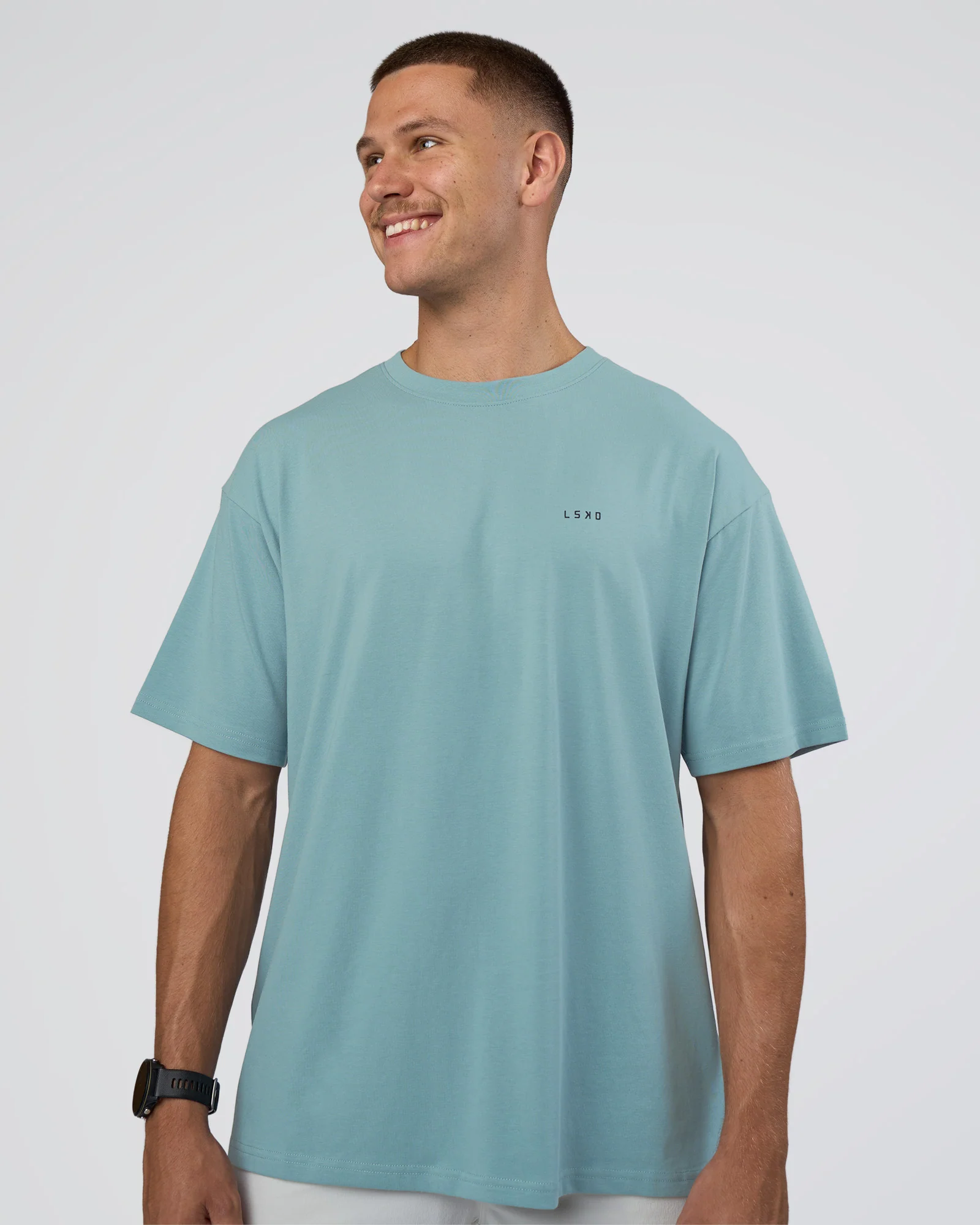 Research Department FLXCotton Oversized Tee - Smoke Blue