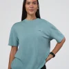 Research Department FLXCotton Oversized Tee - Smoke Blue