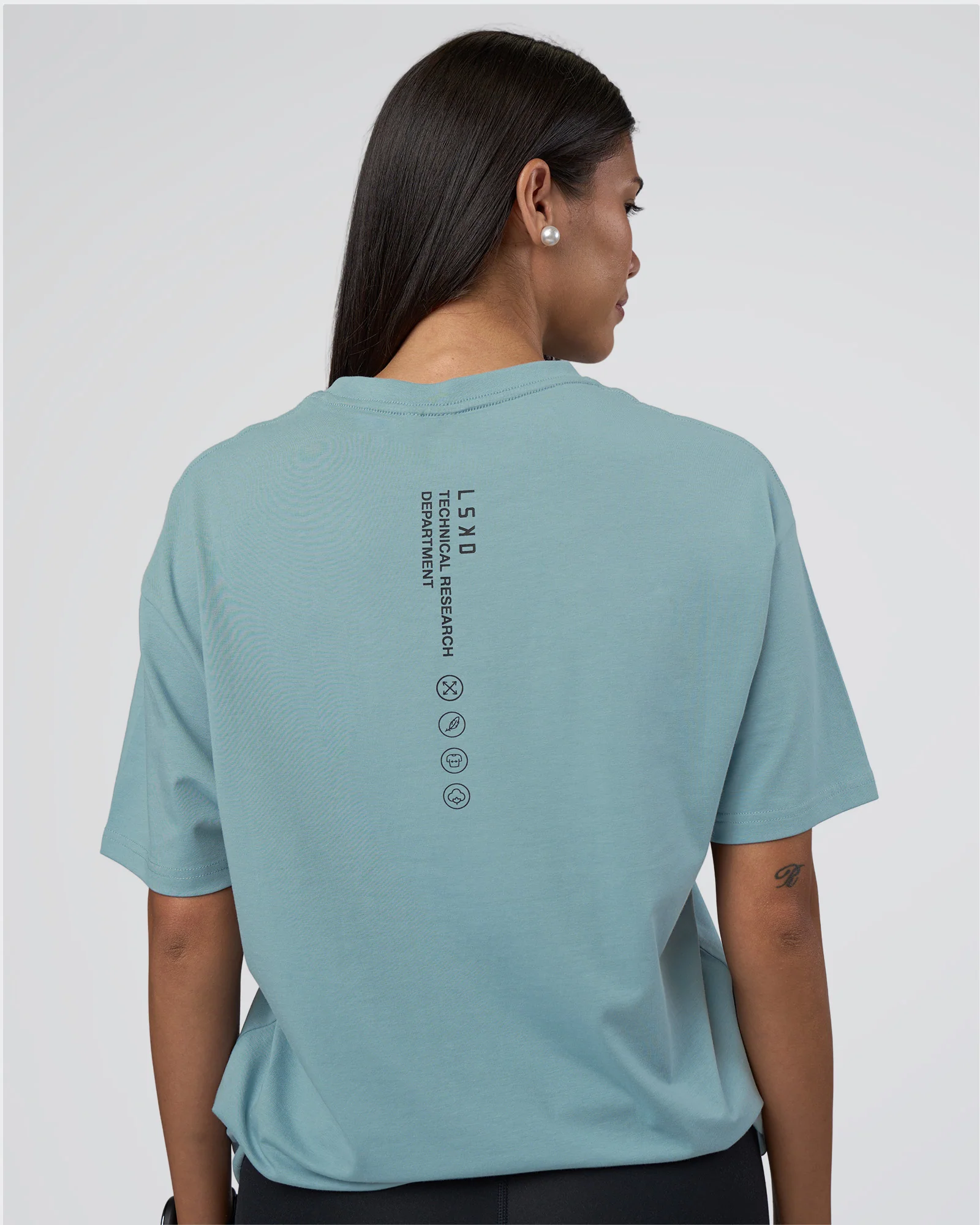 Research Department FLXCotton Oversized Tee - Smoke Blue