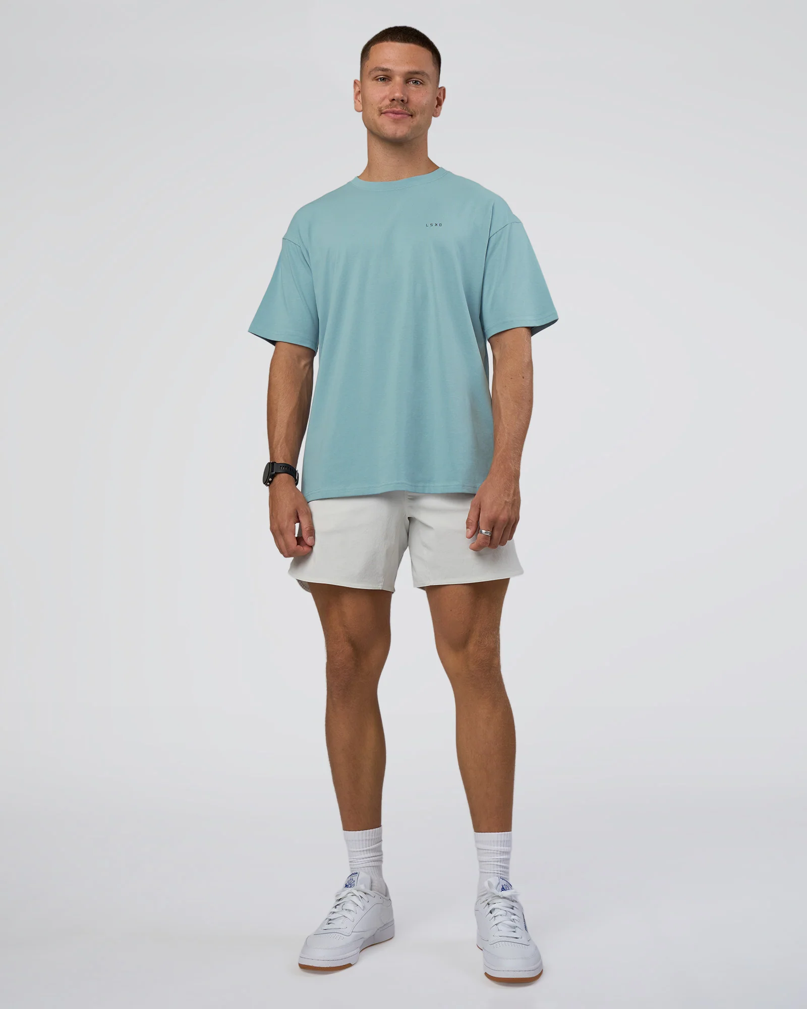 Research Department FLXCotton Oversized Tee - Smoke Blue