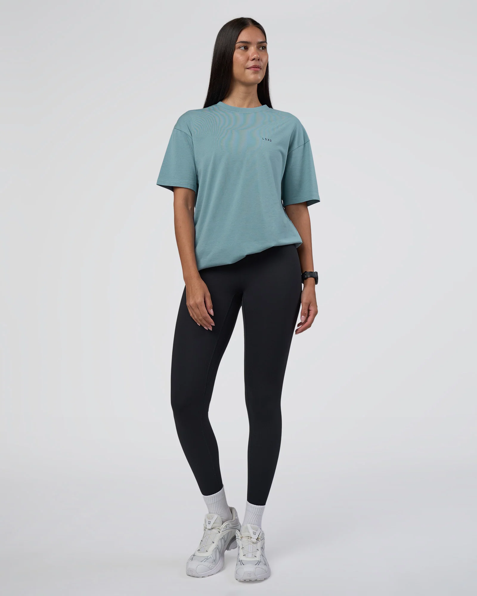 Research Department FLXCotton Oversized Tee - Smoke Blue