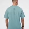 Research Department FLXCotton Oversized Tee - Smoke Blue