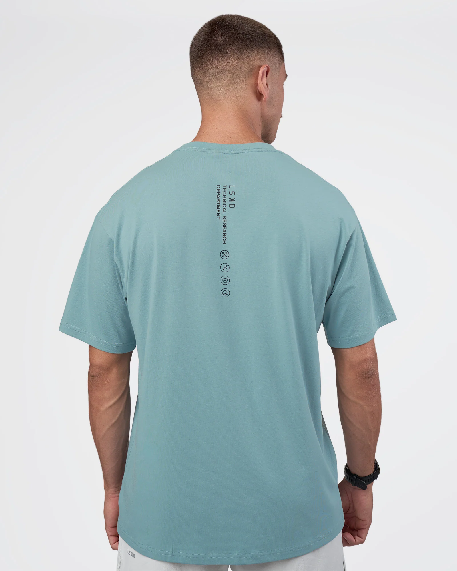 Research Department FLXCotton Oversized Tee - Smoke Blue
