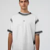 Urban Blur Heavyweight Unisex Oversized Tee - White-Black