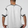 Urban Blur Heavyweight Unisex Oversized Tee - White-Black