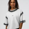 Urban Blur Heavyweight Unisex Oversized Tee - White-Black