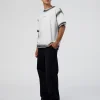 Urban Blur Heavyweight Unisex Oversized Tee - White-Black