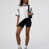Urban Blur Heavyweight Unisex Oversized Tee - White-Black