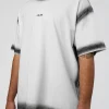 Urban Blur Heavyweight Unisex Oversized Tee - White-Black