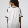 Urban Blur Heavyweight Unisex Oversized Tee - White-Black