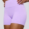 Fusion Ultra High-Rise 4" Short Pockets - Pale Lilac