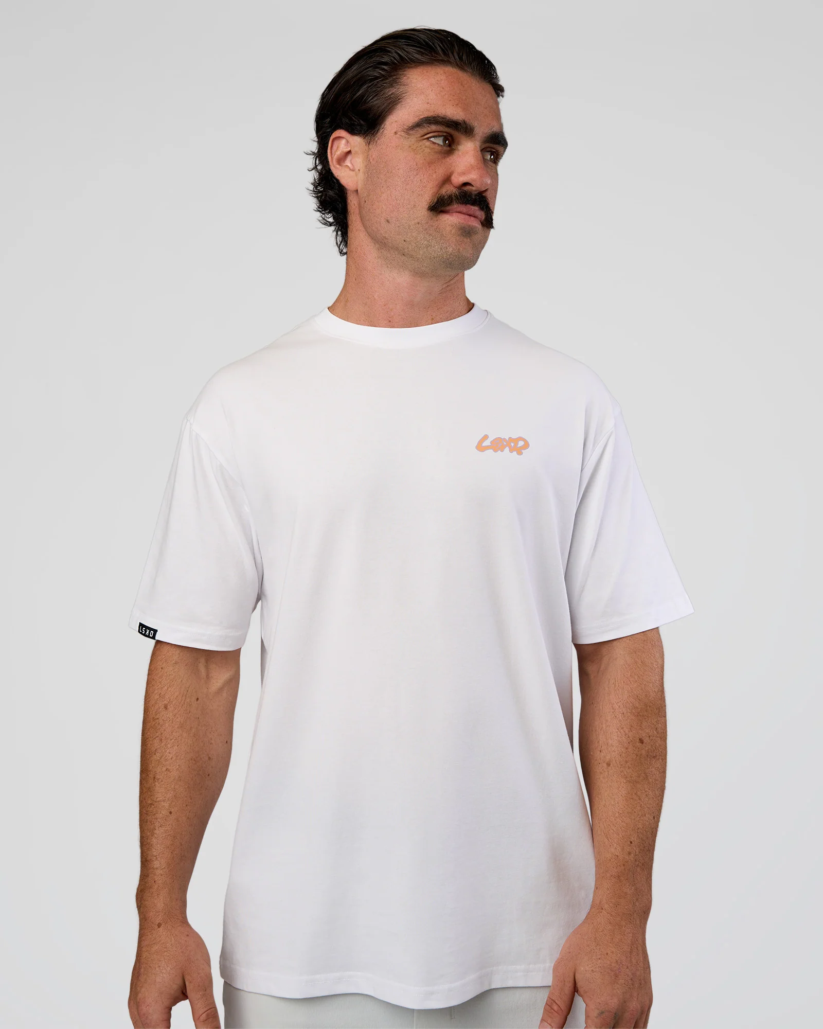 1609-break-through-flxcotton-oversized-tee-white-pale-lilac-3.webp Break Through FLXCotton Oversized Tee - White-Pale Lilac
