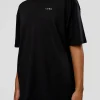 High Run FLXCotton Oversized Tee - Black-Yellow Fizz