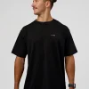 High Run FLXCotton Oversized Tee - Black-Yellow Fizz