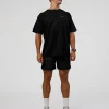High Run FLXCotton Oversized Tee - Black-Yellow Fizz