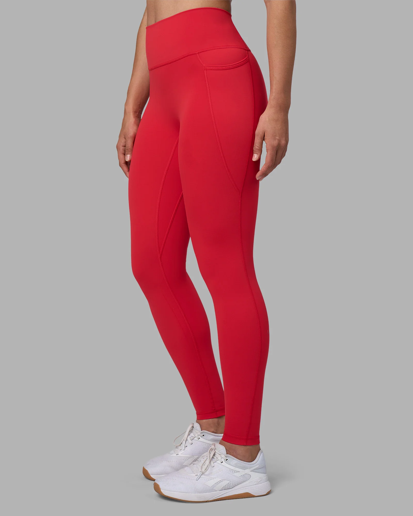 Fusion Ultra High-Rise Full Length Legging Pockets - Scarlet
