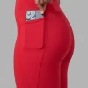 Fusion Ultra High-Rise Full Length Legging Pockets - Scarlet