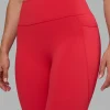 Fusion Ultra High-Rise Full Length Legging Pockets - Scarlet