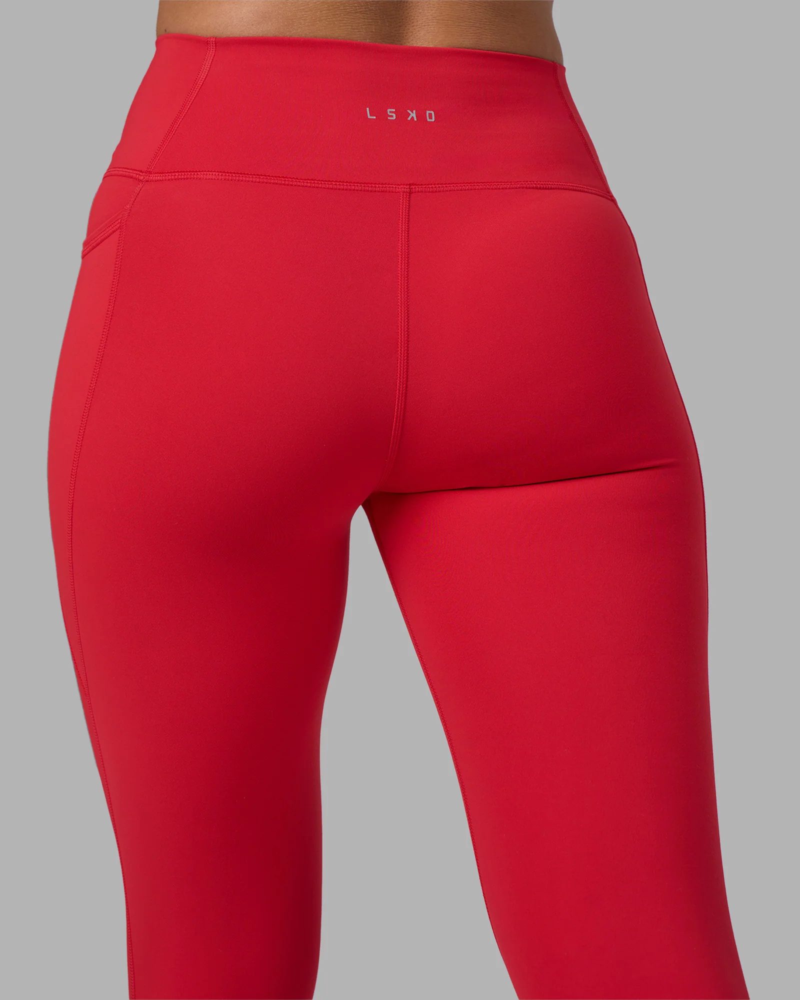 Fusion Ultra High-Rise Full Length Legging Pockets - Scarlet