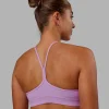 Lift High Neck Sports Bra - Light Violet