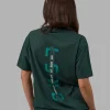 Unisex Strike Through FLXCotton Tee Oversize - Vital Green-Alexandrite