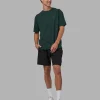 Unisex Strike Through FLXCotton Tee Oversize - Vital Green-Alexandrite