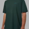 Unisex Strike Through FLXCotton Tee Oversize - Vital Green-Alexandrite