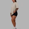 Set The Standard Washed FLXCotton Oversized Tee - Shale Beige