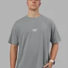 16393-time-s-up-heavyweight-oversized-tee-circular-grey-white-3.webp Time's Up Heavyweight Oversized Tee - Circular Grey-White