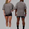 Leg It FLXCotton Oversized Tee - Storm Front-Black